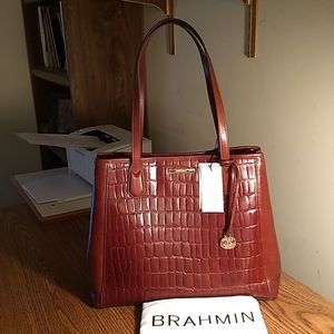Brahmin NWT Medium Julian Cognac Hawthorne